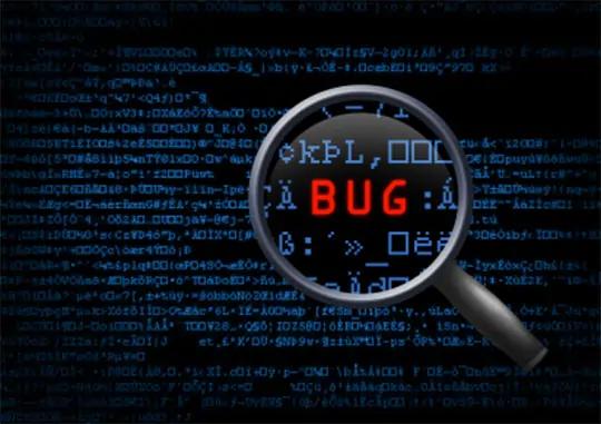 Fixing bugs in the application